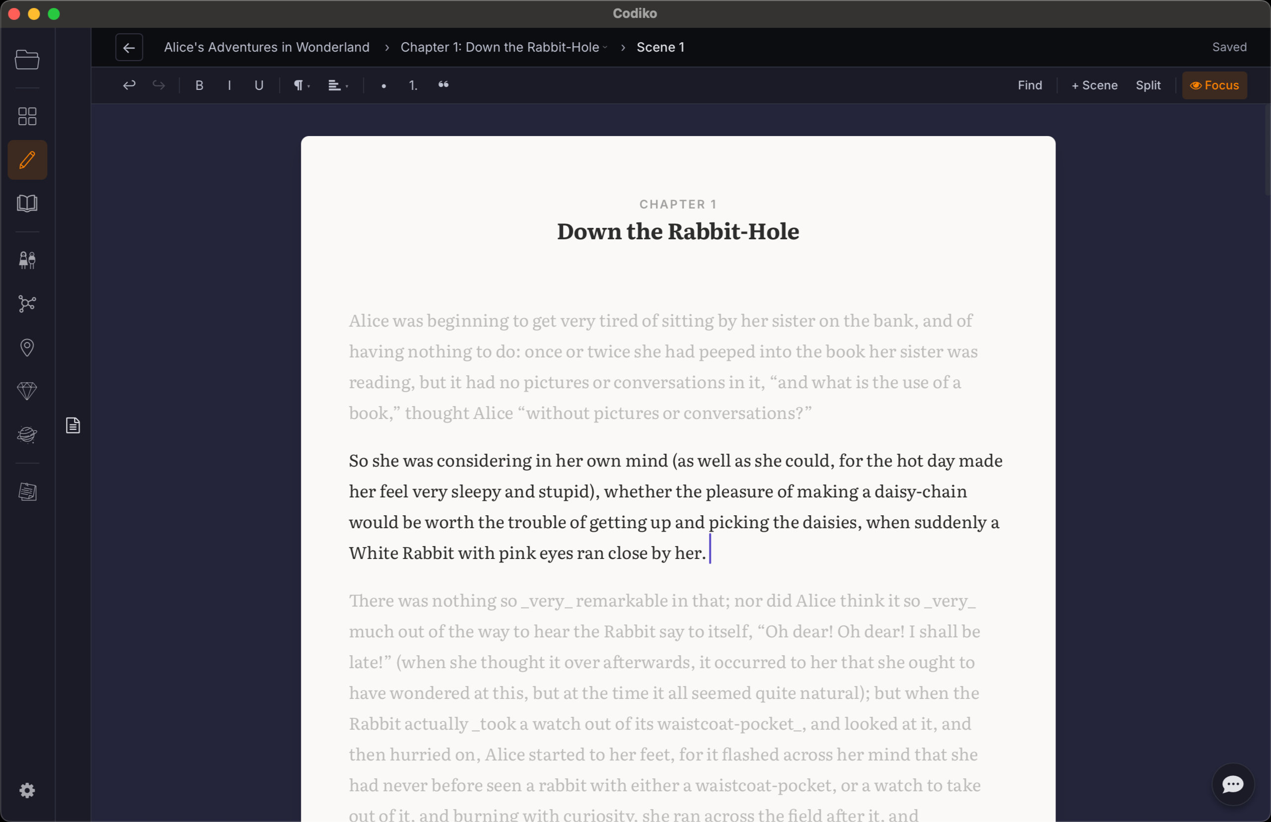 Codiko manuscript editor