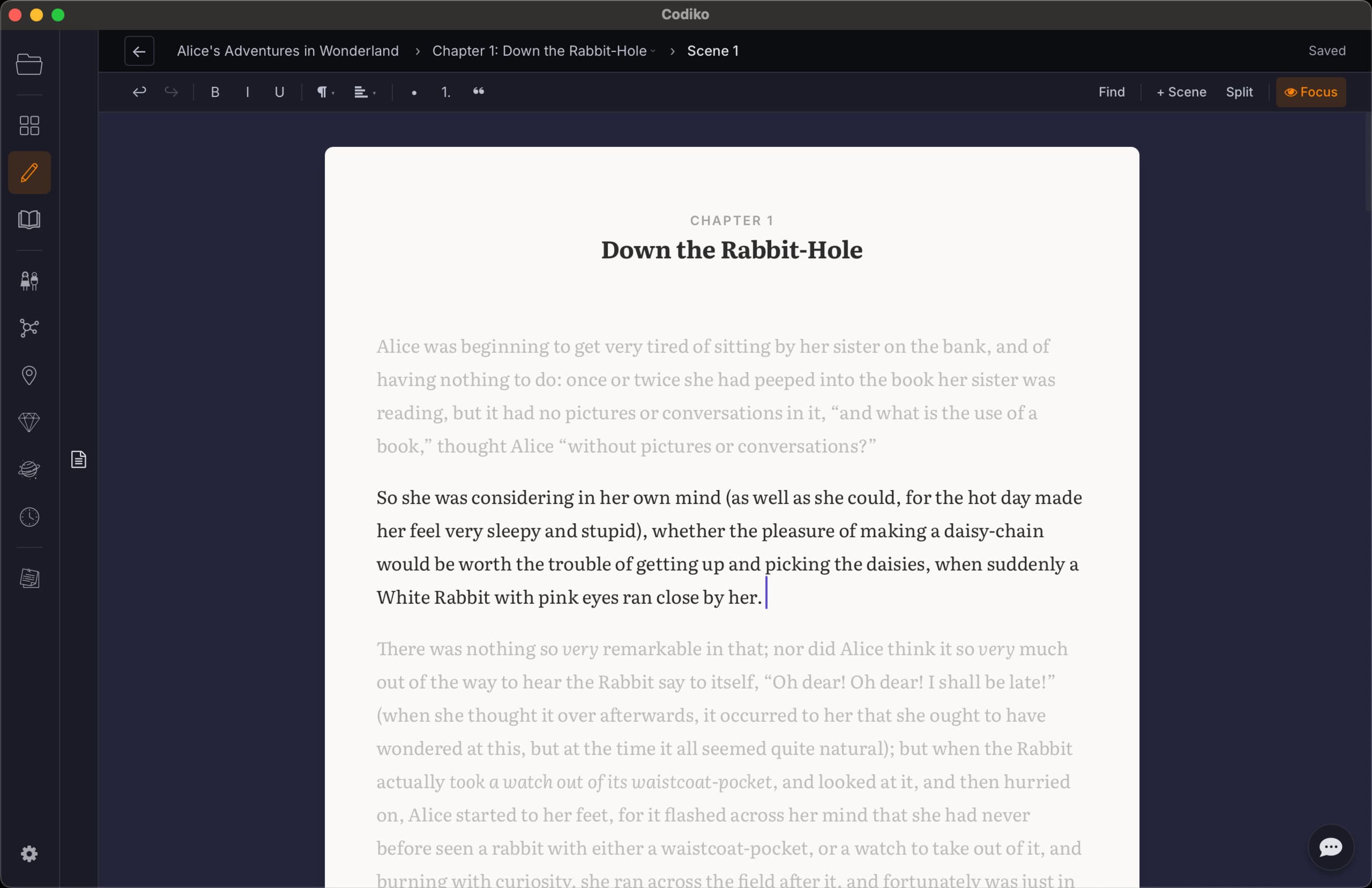 Codiko manuscript editor